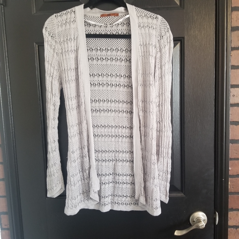 Gray Womens Cardigan
